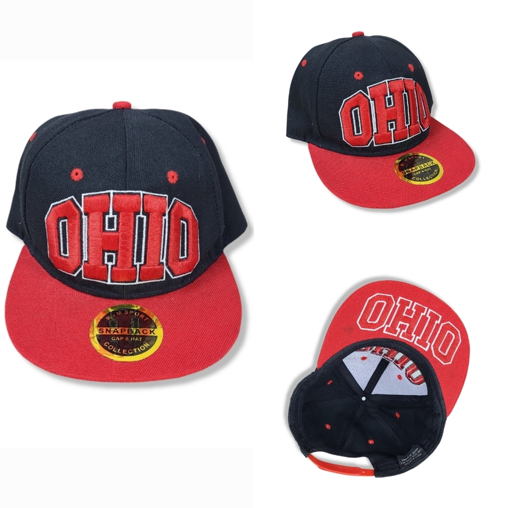 OHIO STATE Embroidered Snapback Hat